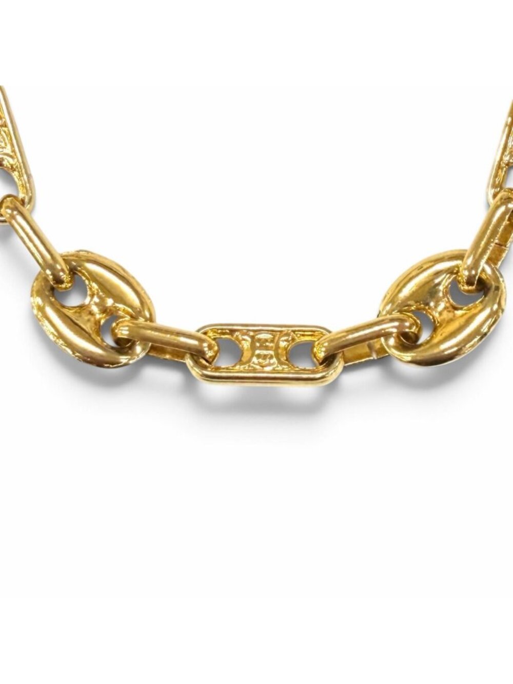 Celine Vintage Triomphe Gold Chain Necklace